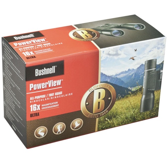 "Bushnell Powerview Compact Folding Roof Prism Binocular, Outdoor Optics" - Picture 2 of 3